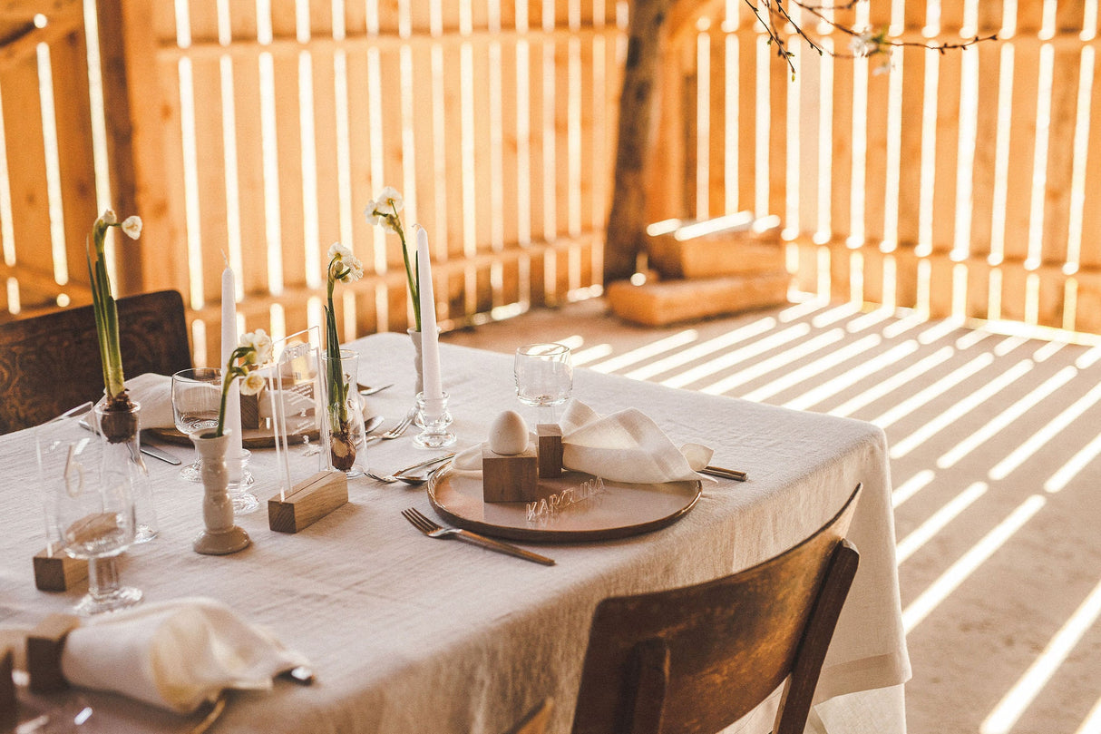 Large Linen Tablecloth, Custom Size Linen Tablecloth