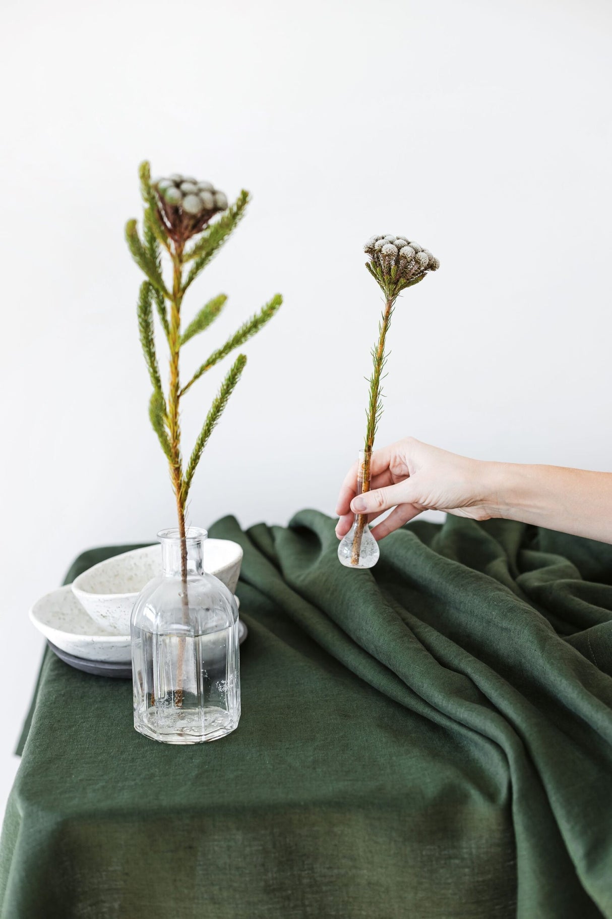 Chartreuse Yellow Linen Tablecloth for Festive Tablescape or everyday Dining