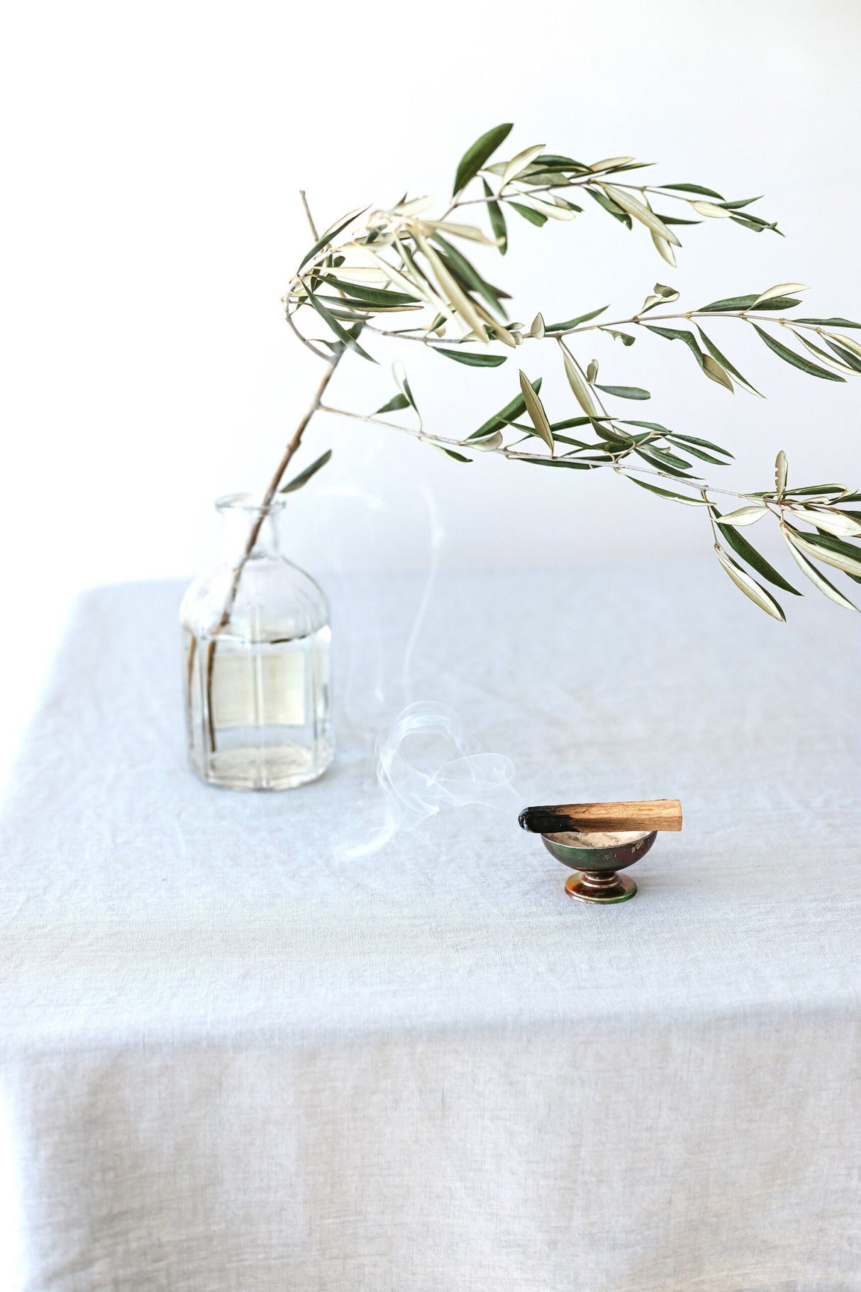 Cloud Grey Linen Tablecloth, Soft Linen Tablecloth, Linen Handmade Table Cloth