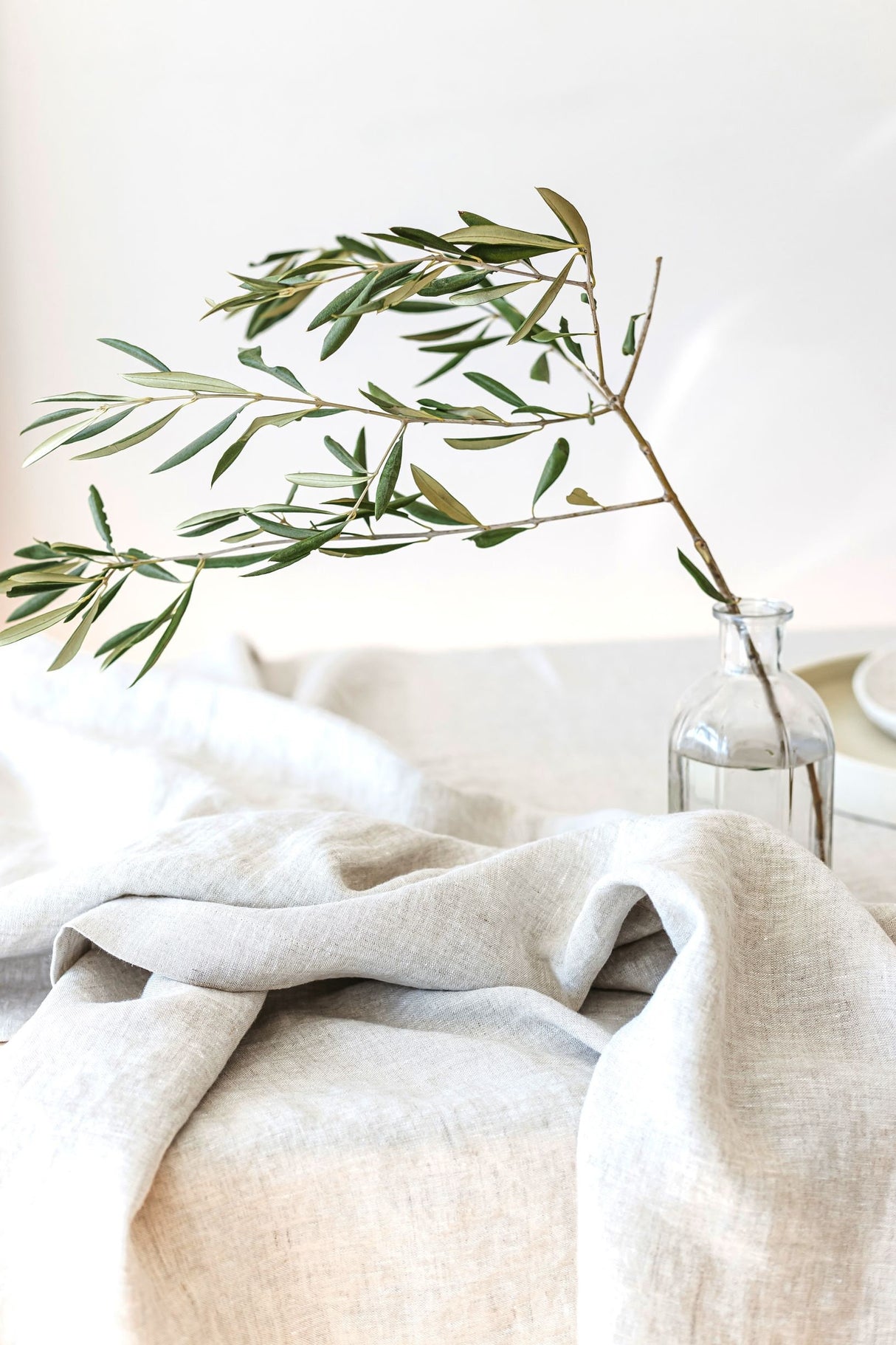 Natural Light Linen Tablecloth, Soft Linen Tablecloth, Linen Handmade Table Cloth