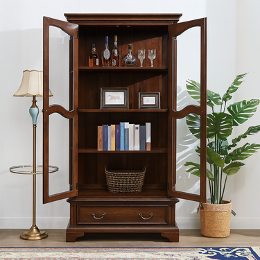 Vintage French Country Solid Wood Sideboard