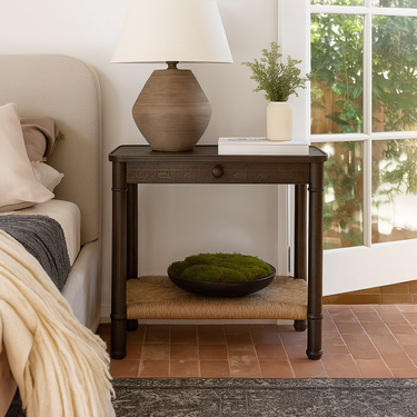 Classic Ash Solid Wood Side Table For Living Room