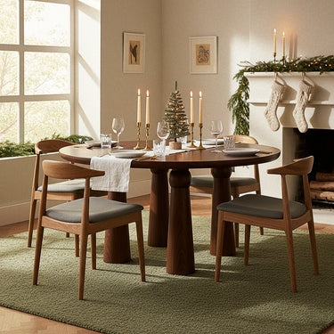 Contemporary Ash Solid Wood Dining Table For Dining Room
