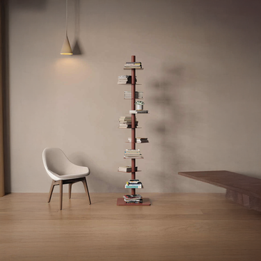 Artistic Rotating Bookshelf For Living Room And Bedroom
