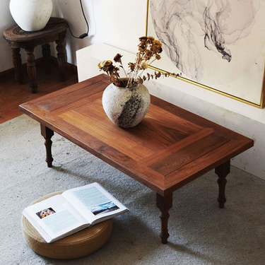 Vintage Wooden Coffee Table For Living Room