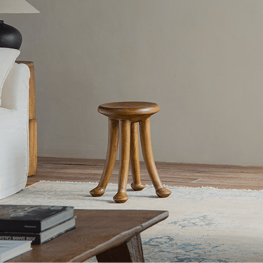 Farmhouse Solid Wood Side Table For Living Room