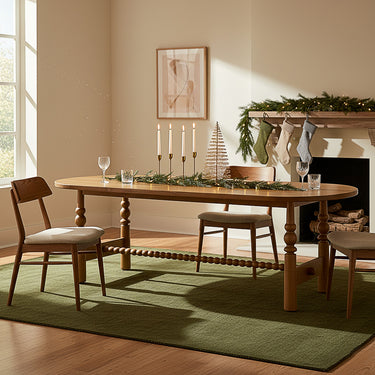 Rustic Solid Wood Dining Table For Kitchen