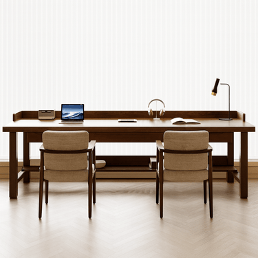 Modern Solid Wood Office Desk With Drawers For Home Office