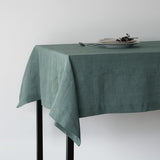 Set of Linen Tablecloth and 4 Napkins, Linen Tablecloth and Napkins