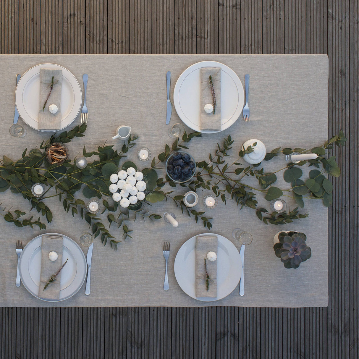 Large Linen Tablecloth, Custom Size Linen Tablecloth