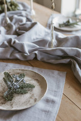 Grey Linen Tablecloth, Pure Linen Tablecloth,Soft Linen Tablecloth
