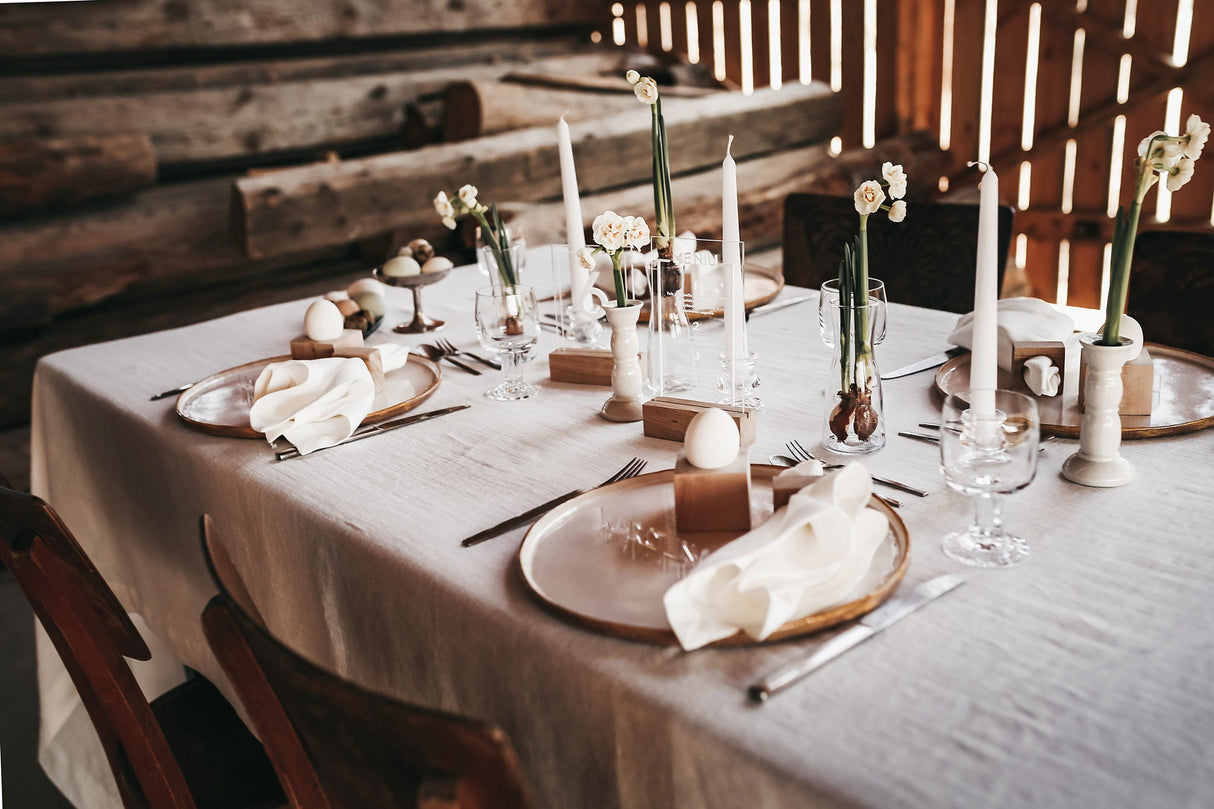 Large Linen Tablecloth, Custom Size Linen Tablecloth