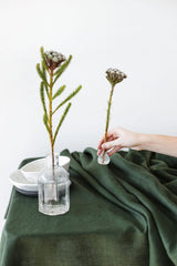 Chartreuse Yellow Linen Tablecloth for Festive Tablescape or everyday Dining