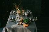 Set of Linen Tablecloth and 4 Napkins, Linen Tablecloth and Napkins