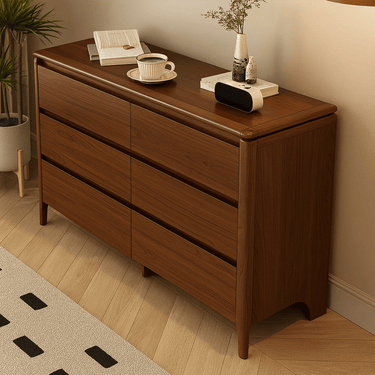 Lumber Dresser With Rubberwood Soft Close Drawer