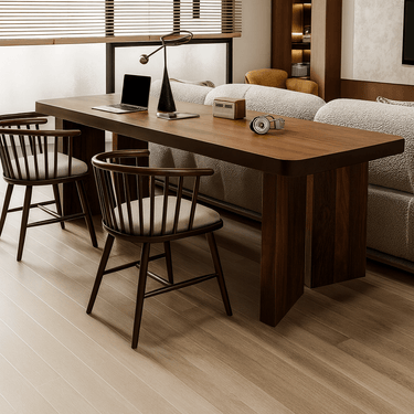 Modern Farmhouse Solid Walnut Office Desk