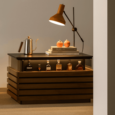 Modern Wooden Display Coffee Table Glass Collectors