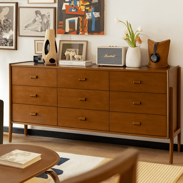 Mid-Century Retro Wooden Cabinet For Living Room