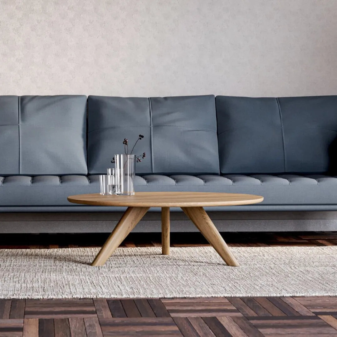 mid century coffee table with tapered legs