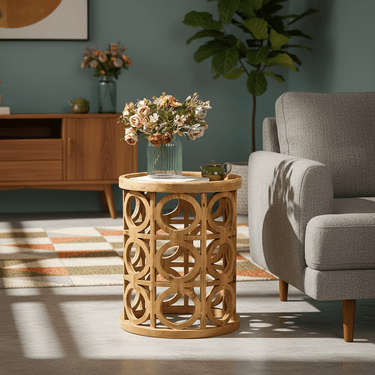 Farmhouse Solid Wood Coffee Table For Living Room