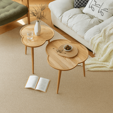 Scandinavian Solid Wood Cloud Coffee Table For Living Room