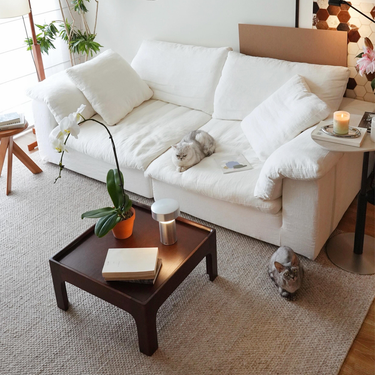 Minimalist Square Solid Wood Coffee Table For Living Room