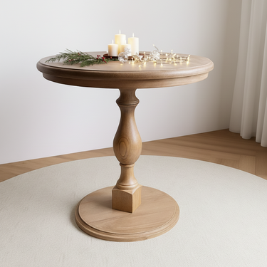 French Country Oak Solid Wood Coffee Table For Living Room