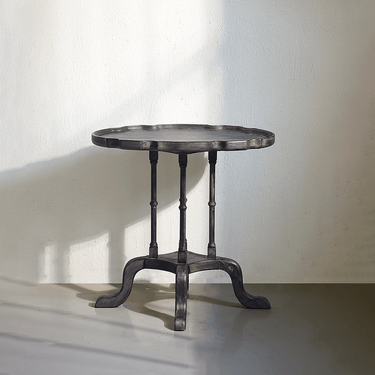 Retro French Country Solid Wood Side Table For Living Room