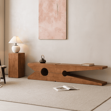 Modern Solid Wood Bench For Living Room