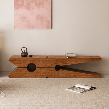 Modern Solid Wood Bench For Living Room