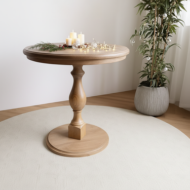 French Country Oak Solid Wood Coffee Table For Living Room